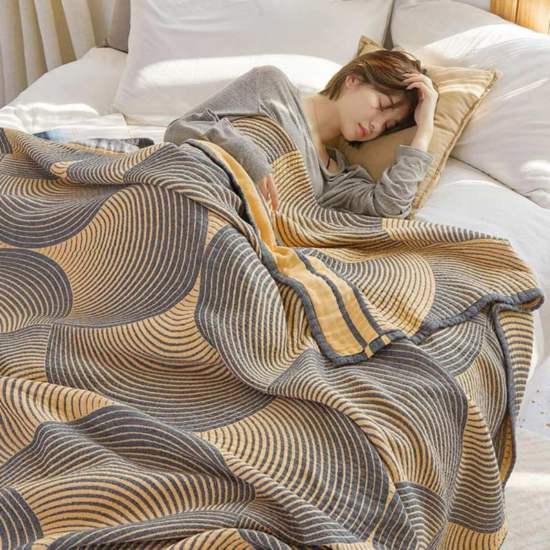 Wren Muslin Reversible Cotton Blanket | Cotton, Reversible