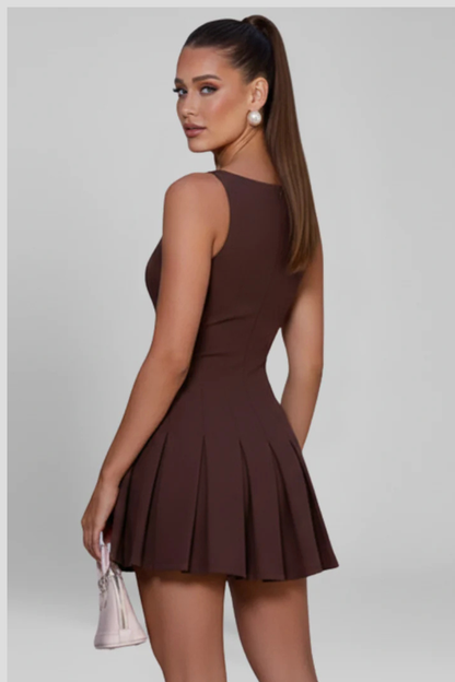 Willa Women's Pleated Dress - full-length view