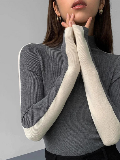 Esme Women's Knit Turtleneck - close-up detail