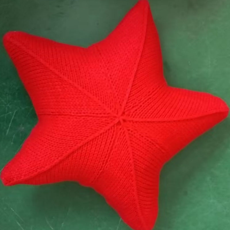 Starfish Hand-Knitted Cushion