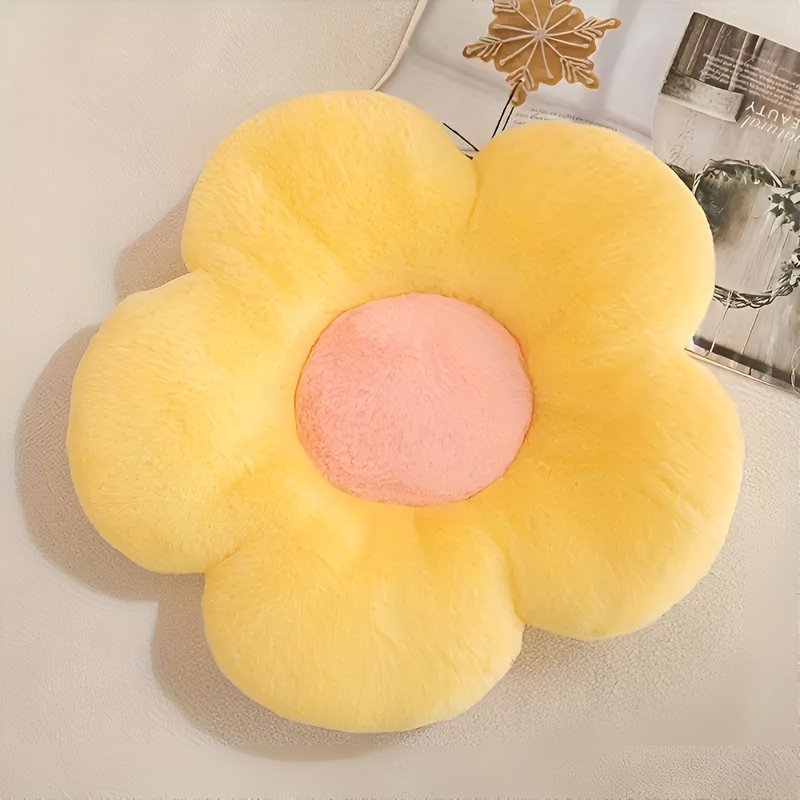 Plush Flower Seating Cushion | Plush, Living Room