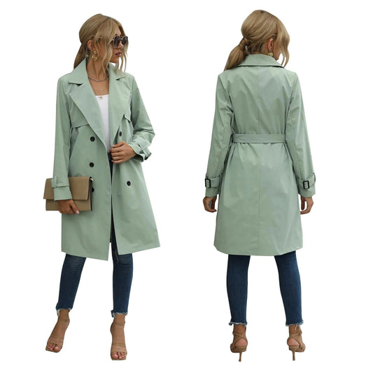 Mira Women's Trench Coat - front view