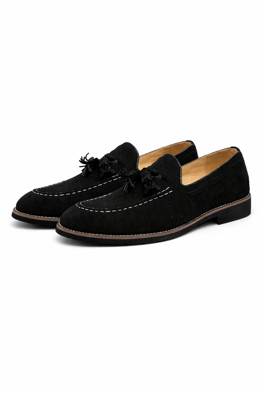 Otis Men's Suede Loafers - styled view
