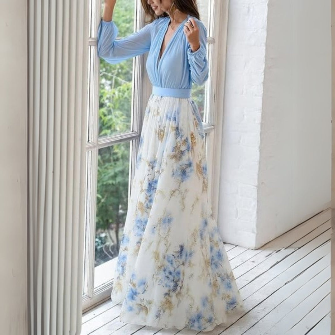 Genevieve Women's Maxi Dress - fabric and finish detail