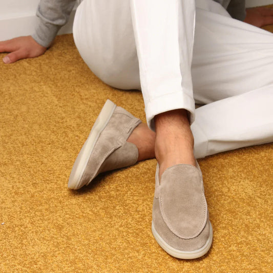 Elias Men's Suede Loafers - front view