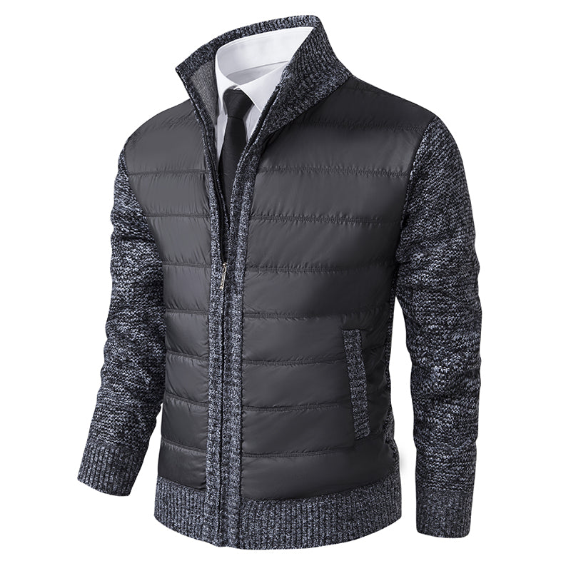 Soren Men's Puffer Jacket - fabric and finish detail