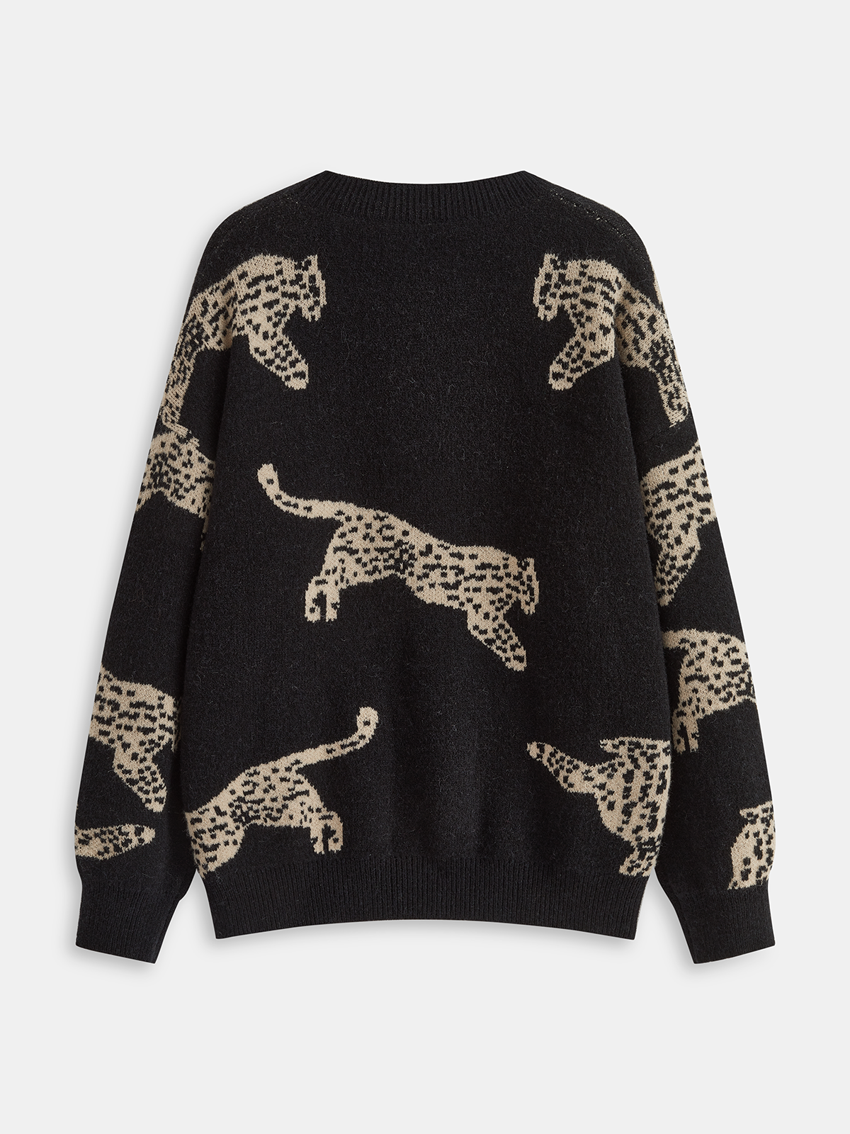Talia Women's Leopard Sweater - styled view
