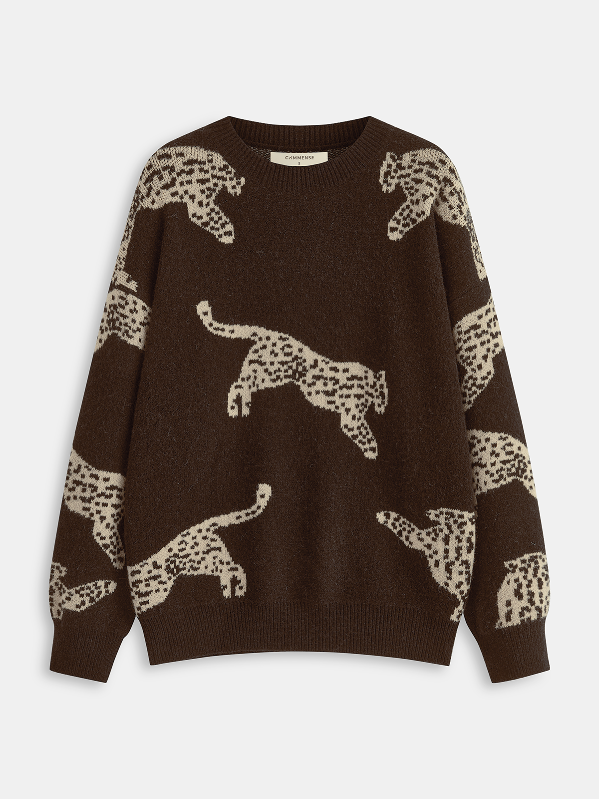 Talia Women's Leopard Sweater - full-length view