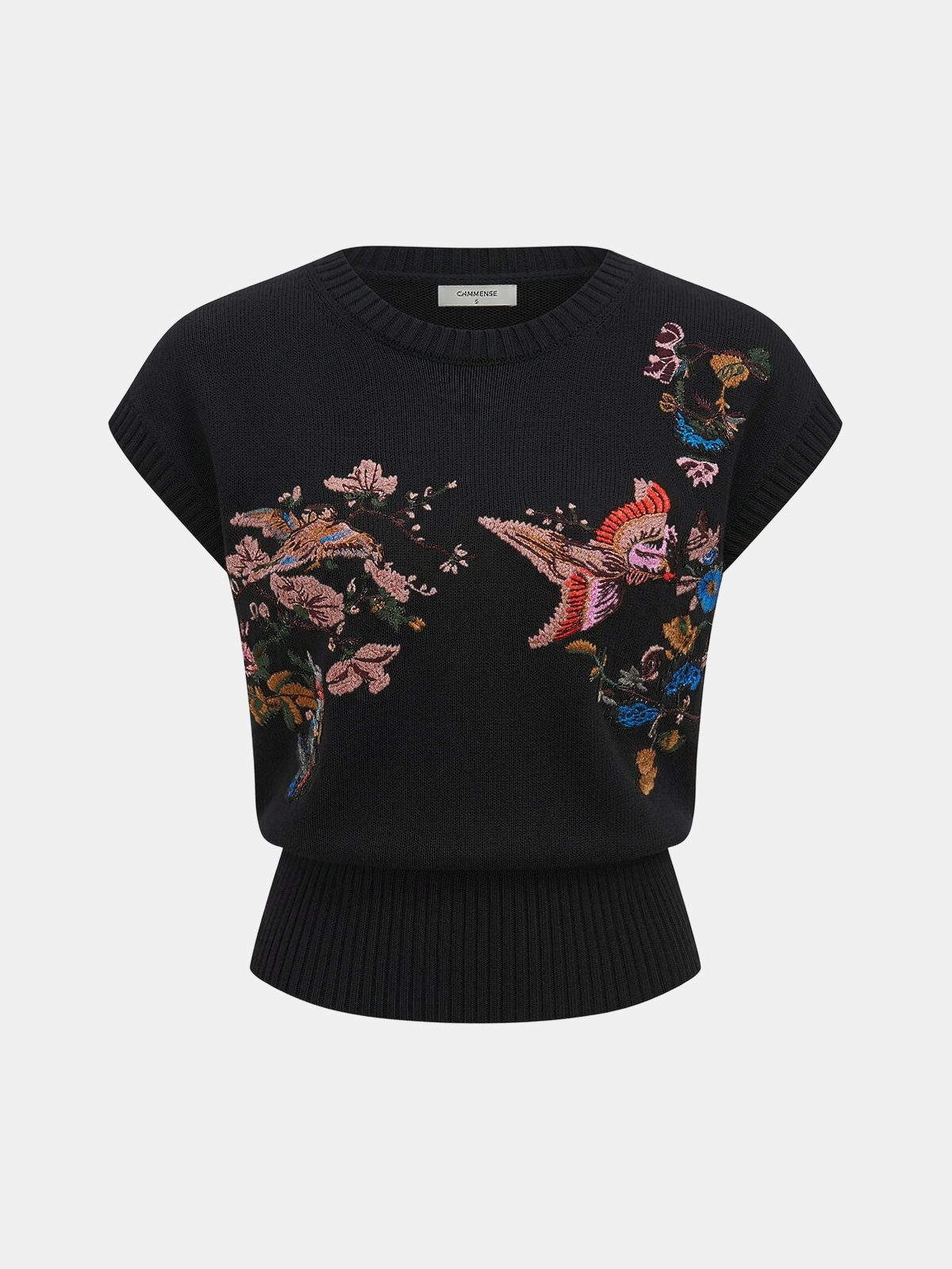 Lumi Women's Floral Sweater - close-up detail
