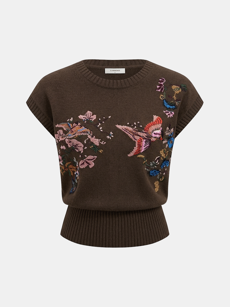 Lumi Women's Floral Sweater - front view