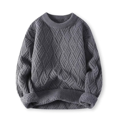 Finnian Men's Sweater - fabric and finish detail