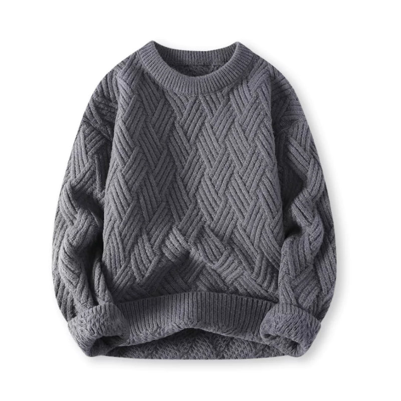 Finnian Men's Sweater - fabric and finish detail