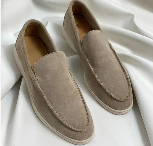 Astrid Women's Suede Loafers - styled view