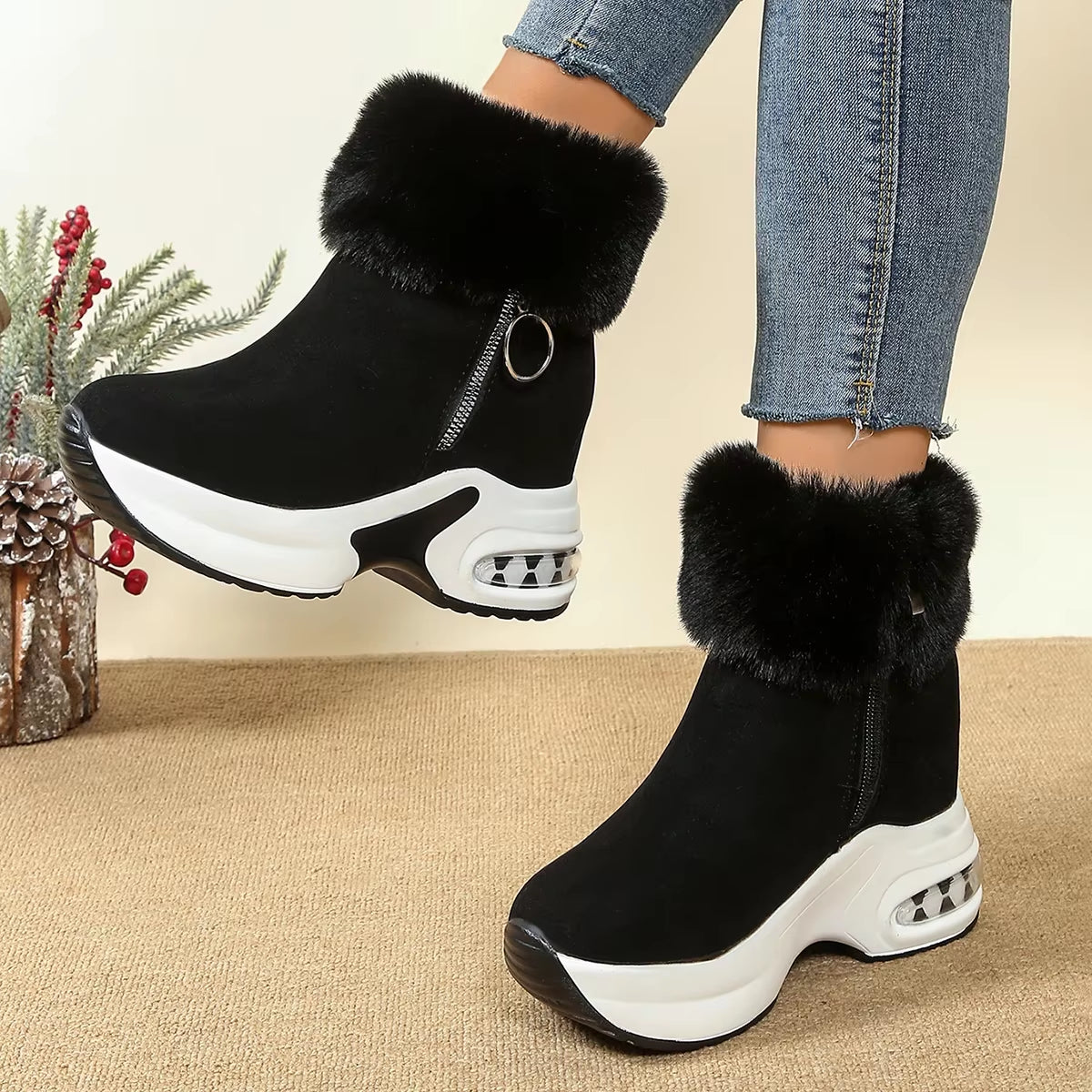 Ulla Women's Platform Boots - shown in use