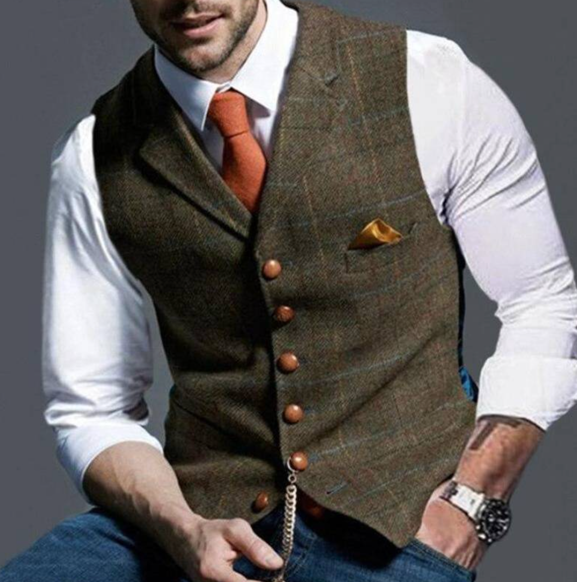 Jasper Men's Dress - flat lay