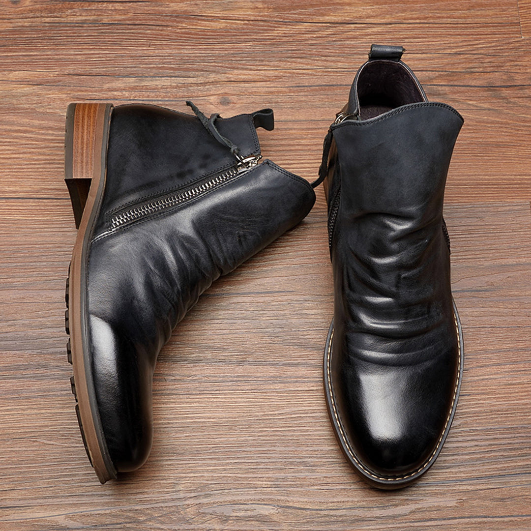 Nolan Men's Ankle Boots - fabric and finish detail