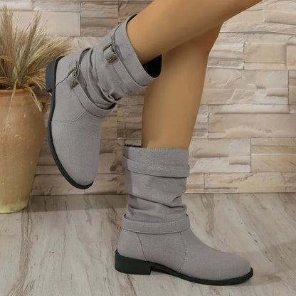 Darcy Women's Block Heel Ankle Boots - front view