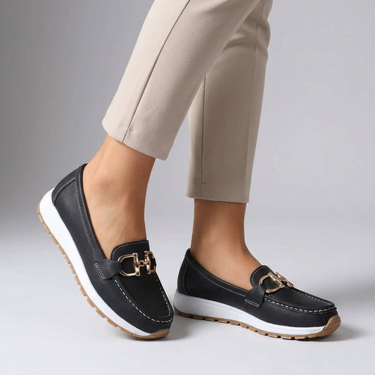 Mabel Women's Suede Loafers - front view