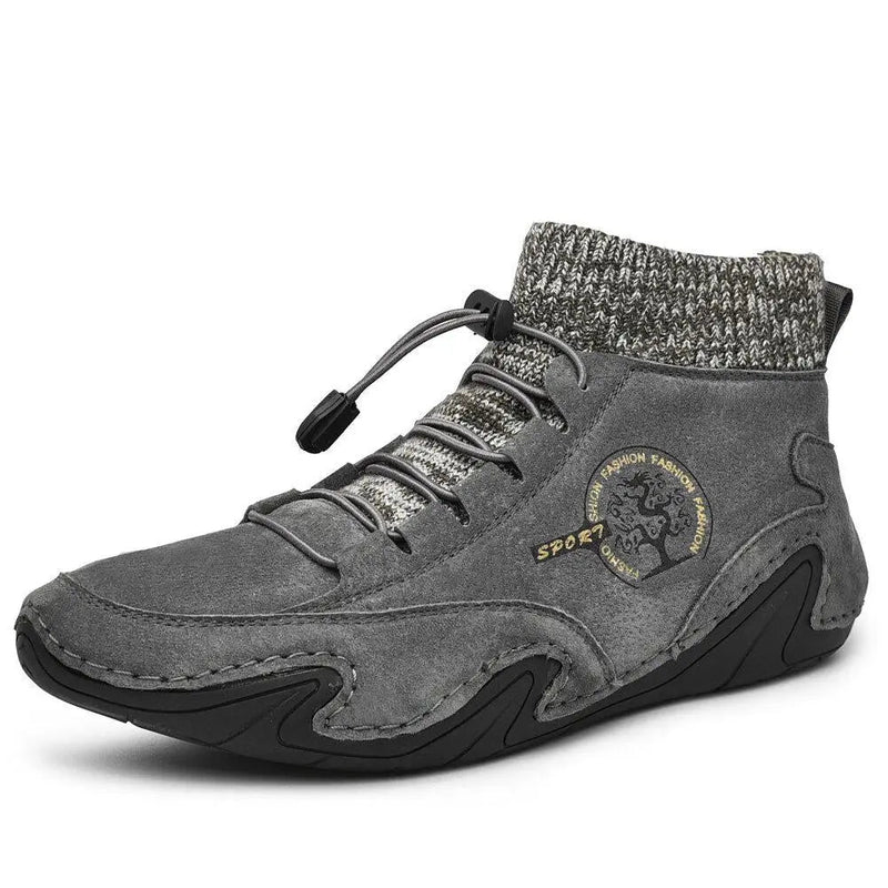 Xavier Men's Ankle Boots - fabric and finish detail