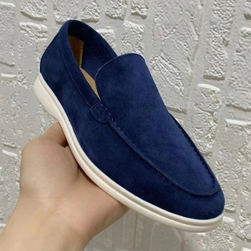 Astrid Women's Suede Loafers - front view