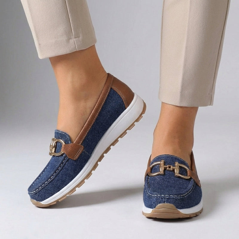 Mabel Women's Suede Loafers - back view