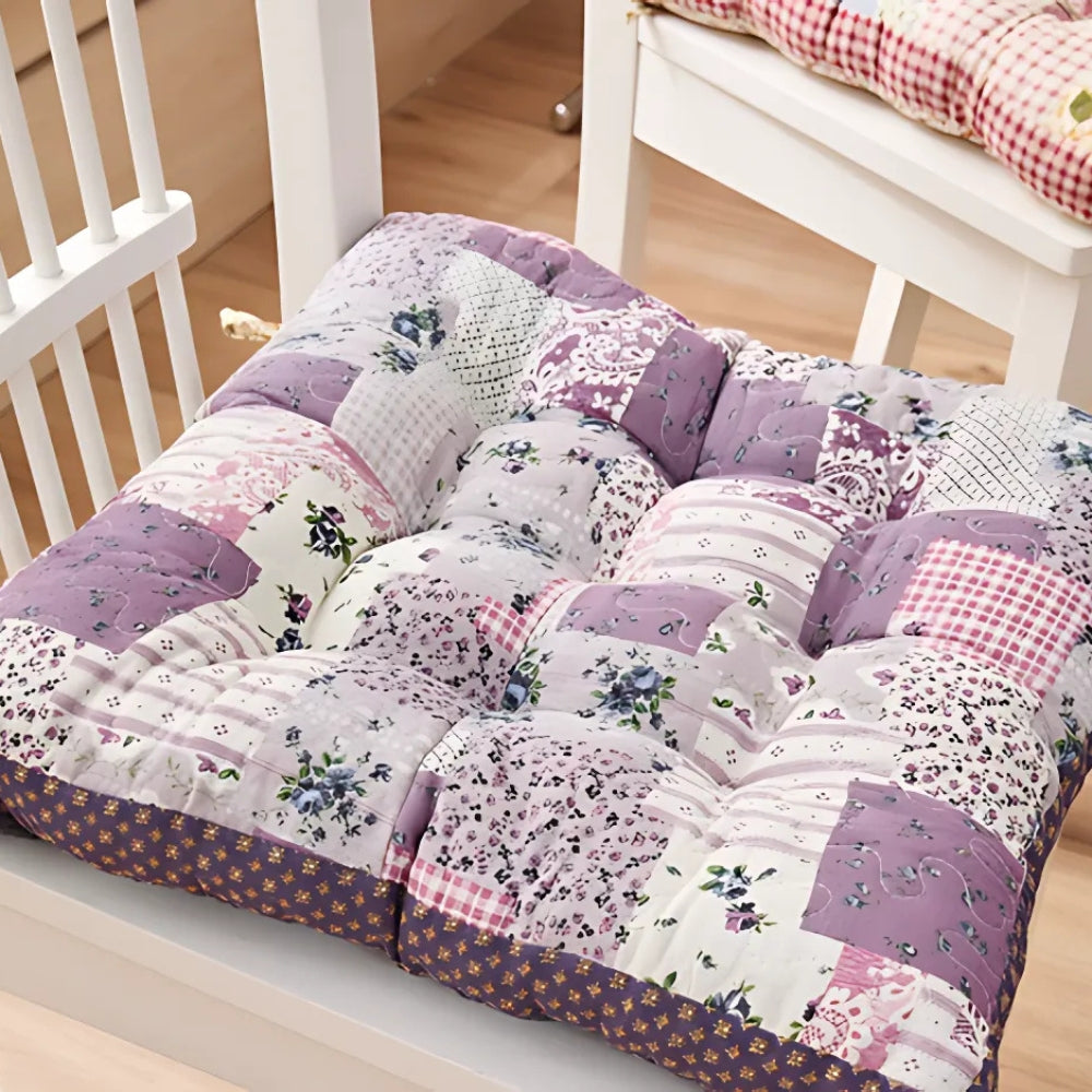 Boho Floral Thick Seat Cushions