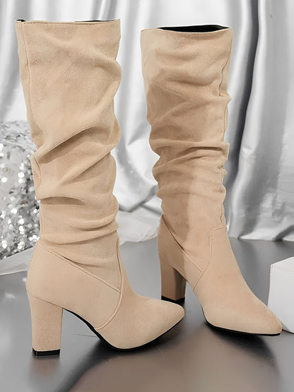 Zadie Women's Block Heel Boots - full-length view