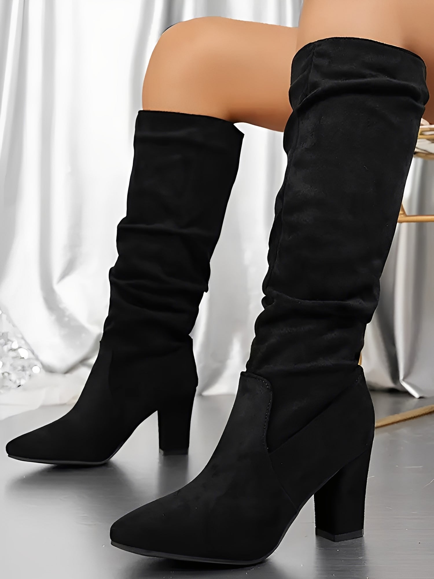 Zadie Women's Block Heel Boots - front view