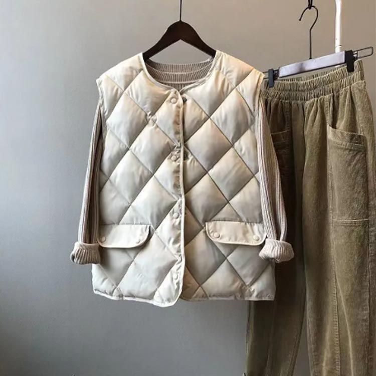 Anaïs Women's Quilted Vest - styled view
