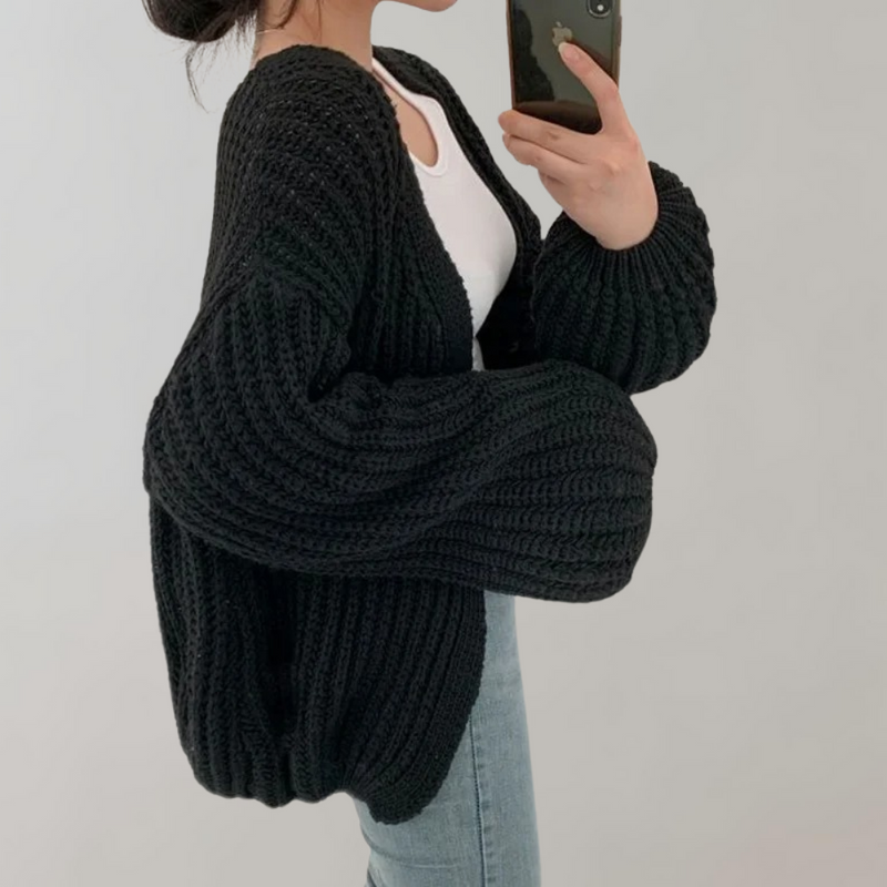 Clara Women's Oversized Cardigan - full-length view