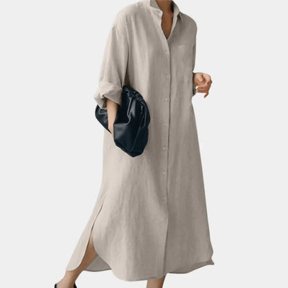 Ottilie Women's Shirt Dress - styled view