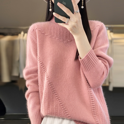 June Women's Ribbed Knit Sweater - full-length view