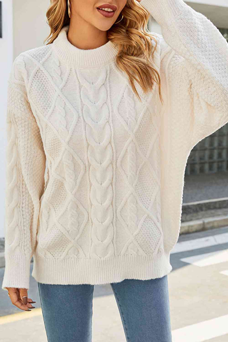 Uma Women's Oversized Sweater | Cable Knit