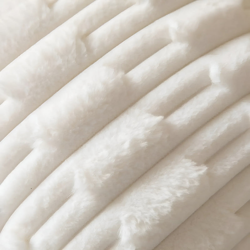 Calm Weave Plush Cushion Cover