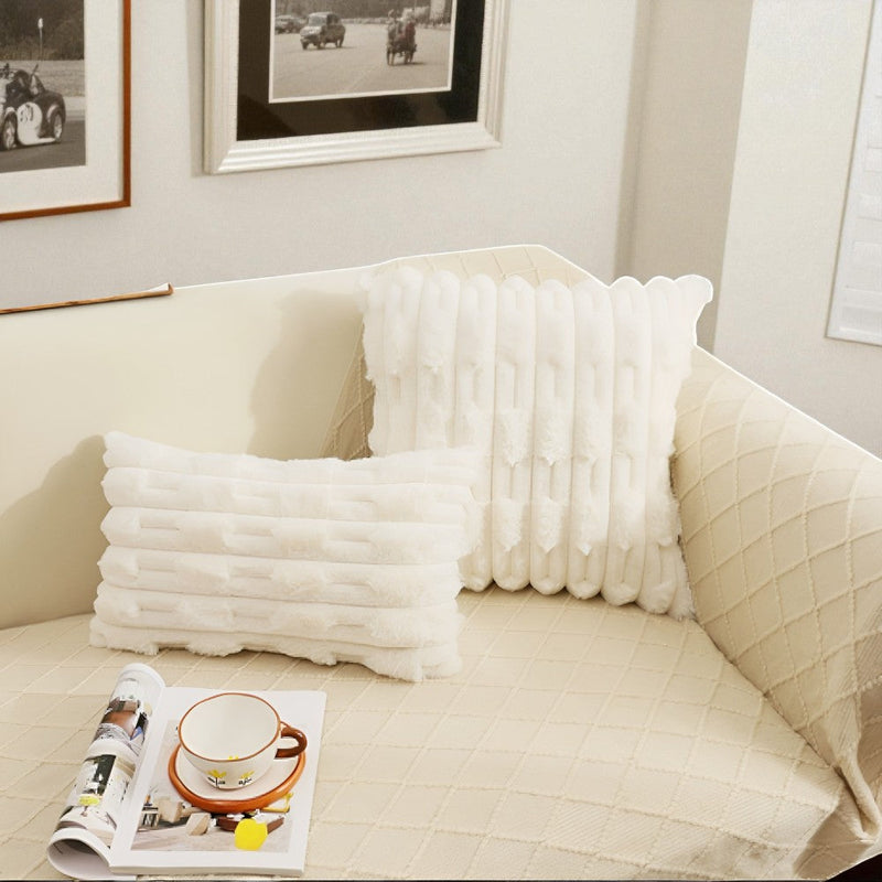 Calm Weave Plush Cushion Cover | Plush, Living Room