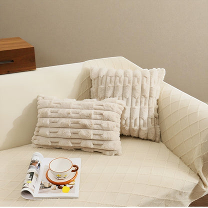 Calm Weave Plush Cushion Cover