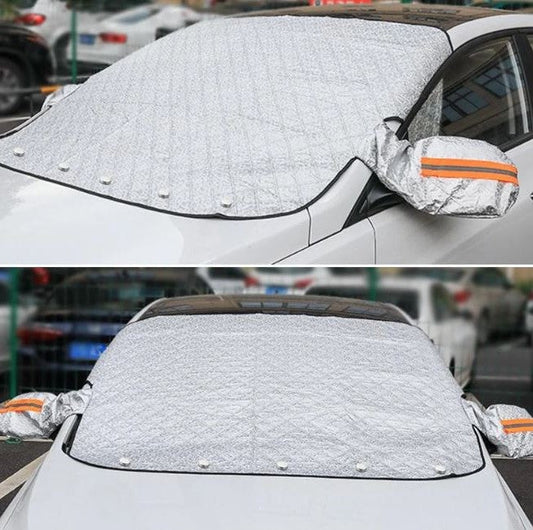 Ash Car Anti-snow Cover - front view
