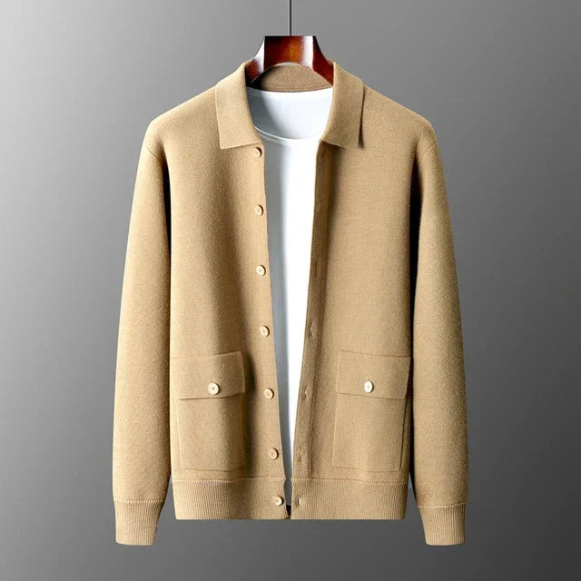 Fabian Men's Cardigan - styled view