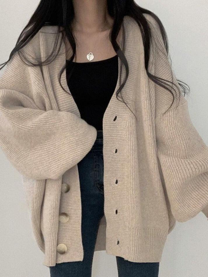 Wilda Women's Oversized Cardigan - styled view