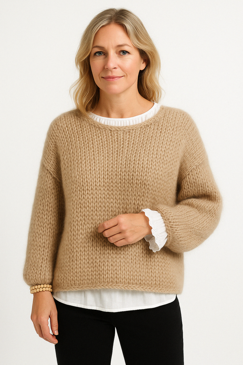 Astrid Women's Oversized Sweater | Crew Neck