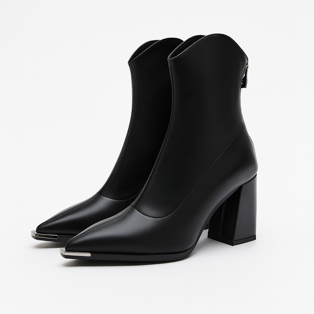 Harlow Women's Block Heel Ankle Boots - front view