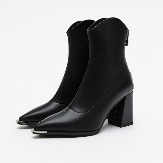 Harlow Women's Block Heel Ankle Boots - front view