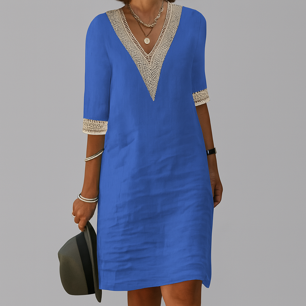 Willa Women's Linen Dress - styled view