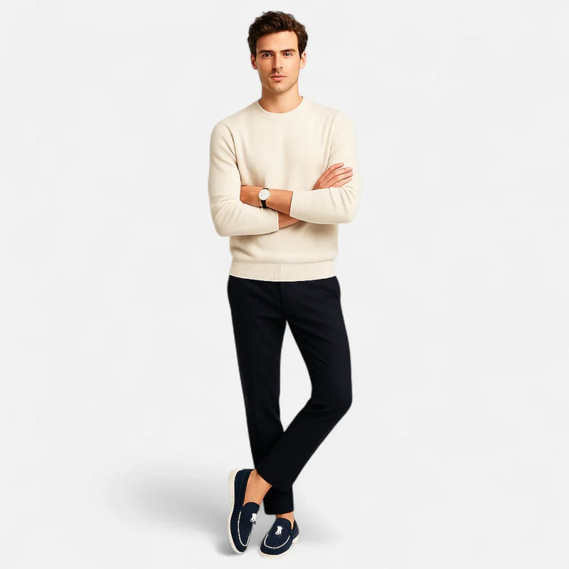 Ambrose Men's Suede Loafers - styled view