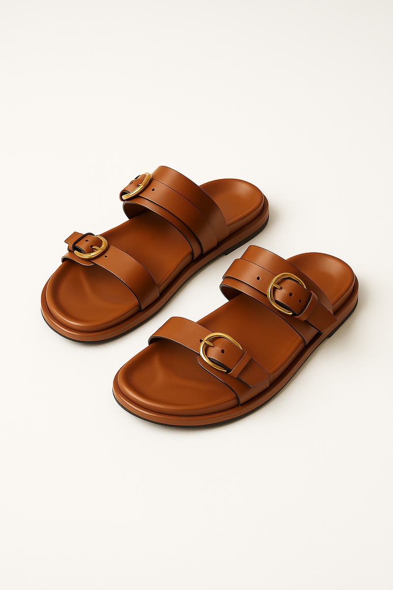 Juliette Women's Sandals | Flat, Open Toe, Buckle