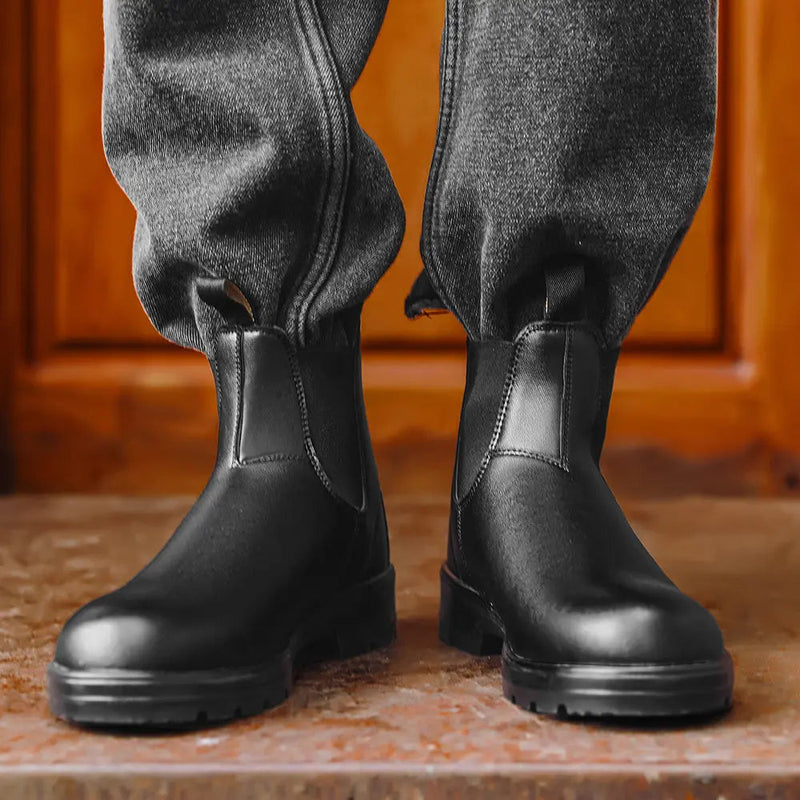 Jasper Men's Chelsea Boots - fabric and finish detail