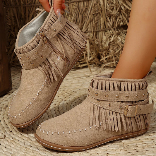 Bijou Women's Suede Ankle Boots - front view