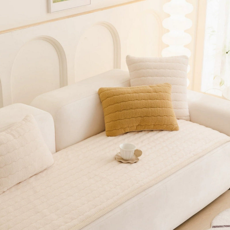 Cream Cloud plush seat protector pad original
