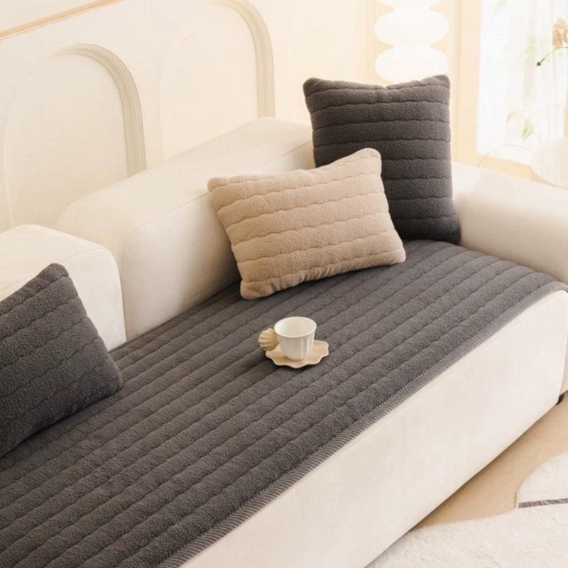 Charcoal Mist plush seat protector pad original