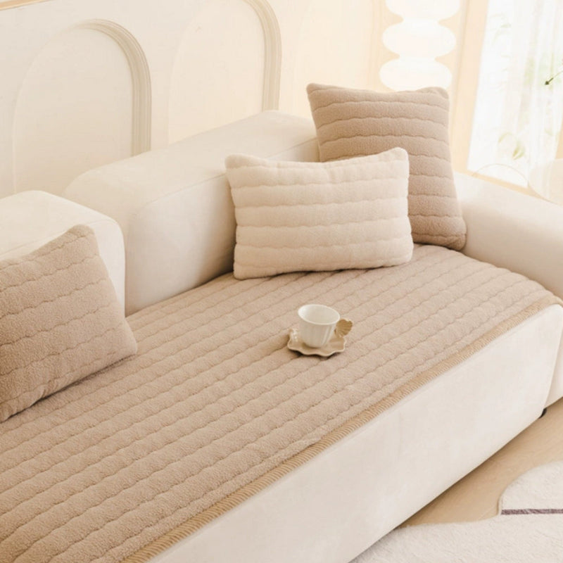 Taupe Sand plush seat protector pad original